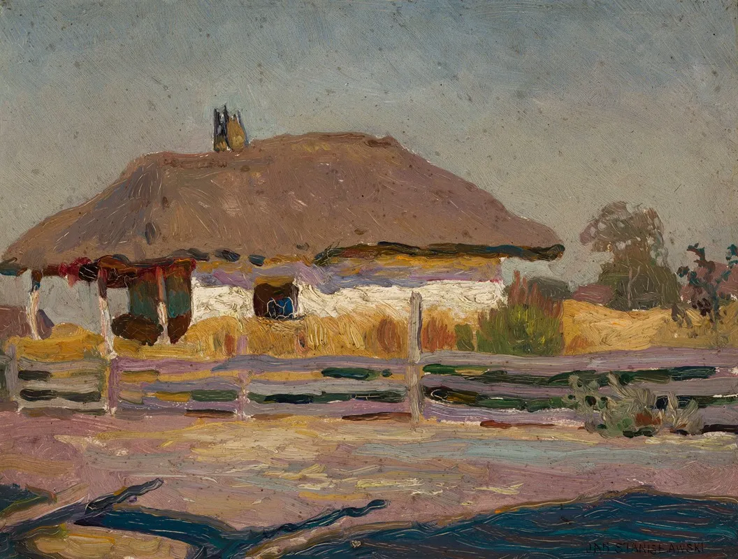 Peasant Cottage by Jan Stanisławski - Canvas Print