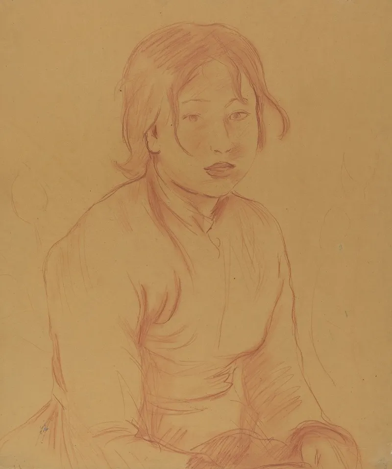 Peasant Girl 2 by Berthe Morisot - Canvas Print