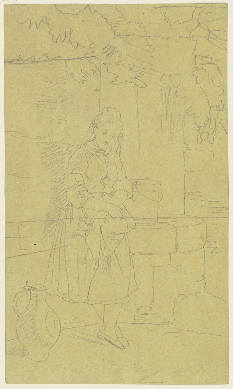 Peasant Girl At A Well