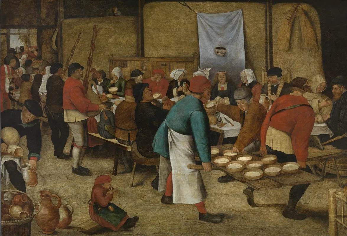 Peasant Wedding In A Barn