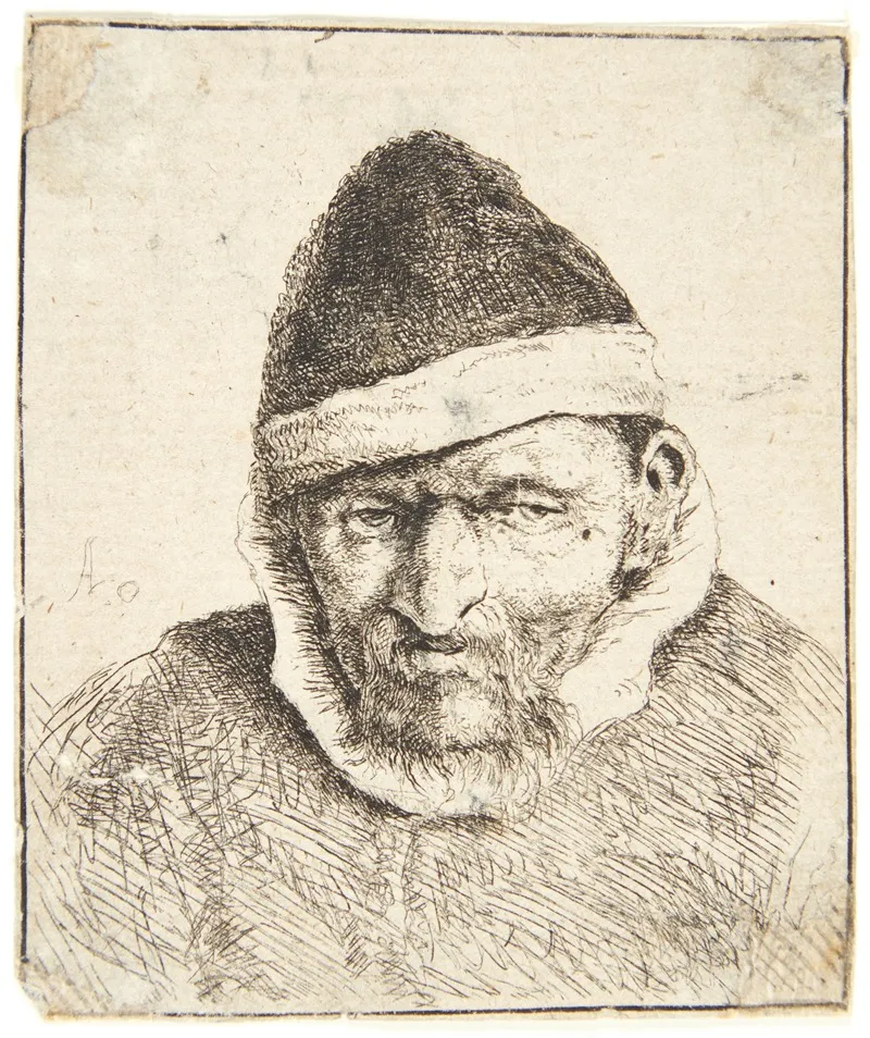 Peasant With Pointed Fur Hat