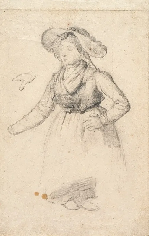 Peasant Woman From Kinzigtal Gutach With Bobble Hat And Nap Bonnet