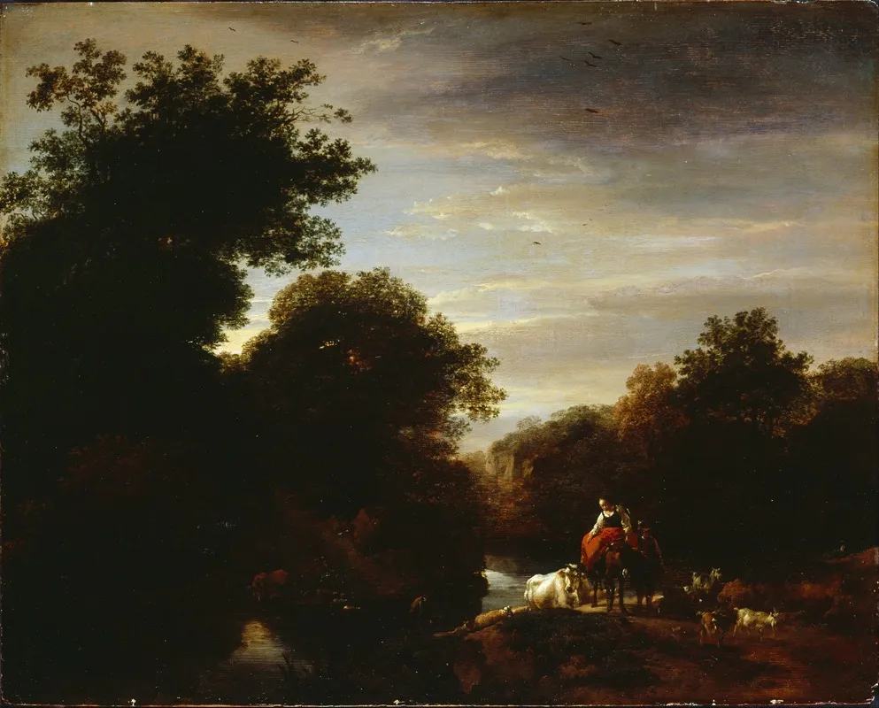 Peasants At A Ford