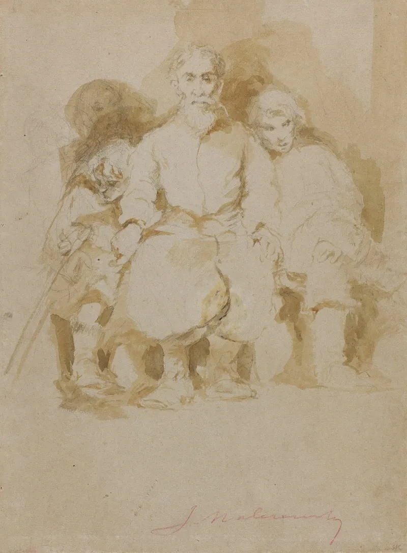 Peasants From Podolia by Jacek Malczewski - Canvas Print