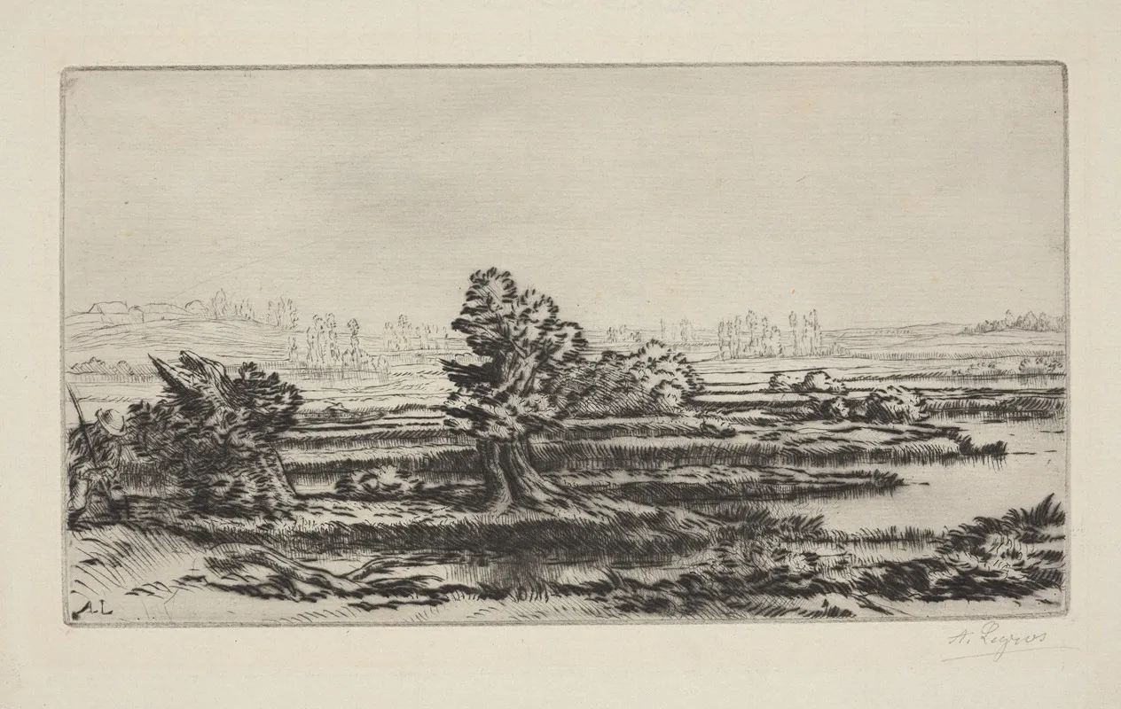 Peat Bogs 2 by Alphonse Legros - Canvas Print