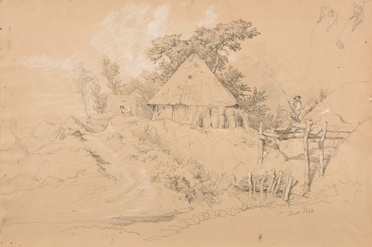 Pecheur Et Cabane