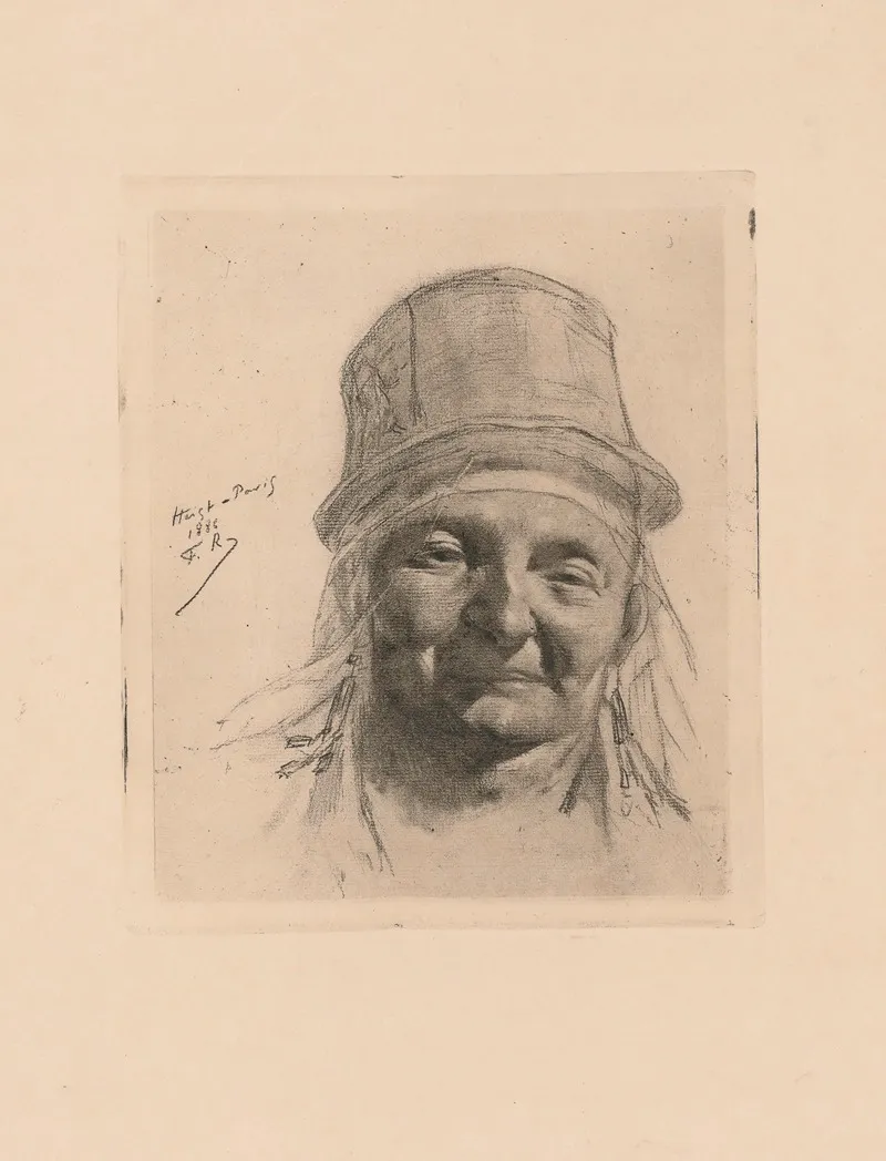 Pecheuse De Heyst by Félicien Rops - Canvas Print