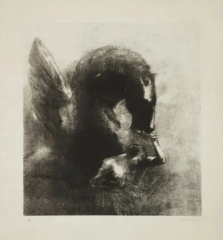 Pegase Captif by Odilon Redon - Canvas Print