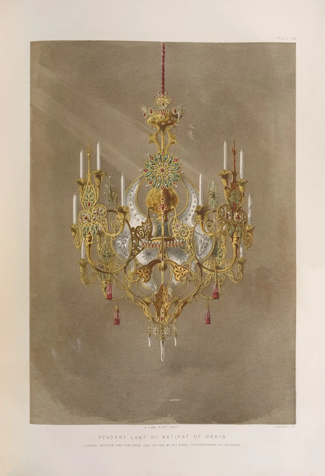 Pendant Lamp By Matifat Of Paris