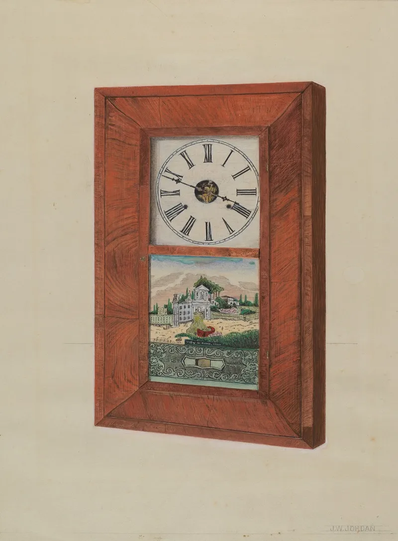 Pendulum Clock by John Jordan - Canvas Print