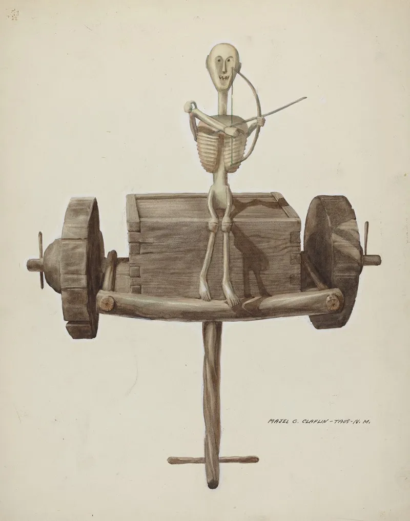 Penetente Death Cart Death Figure