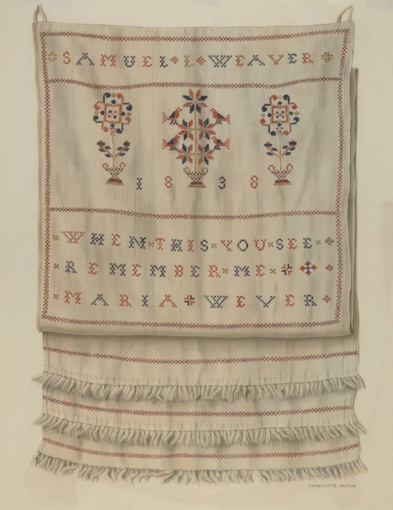 Pennsylvania German Show Towel