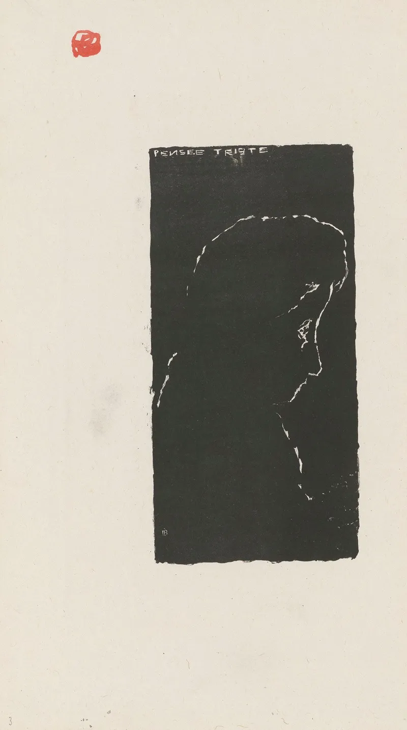 Pensee Triste by Pierre Bonnard - Canvas Print