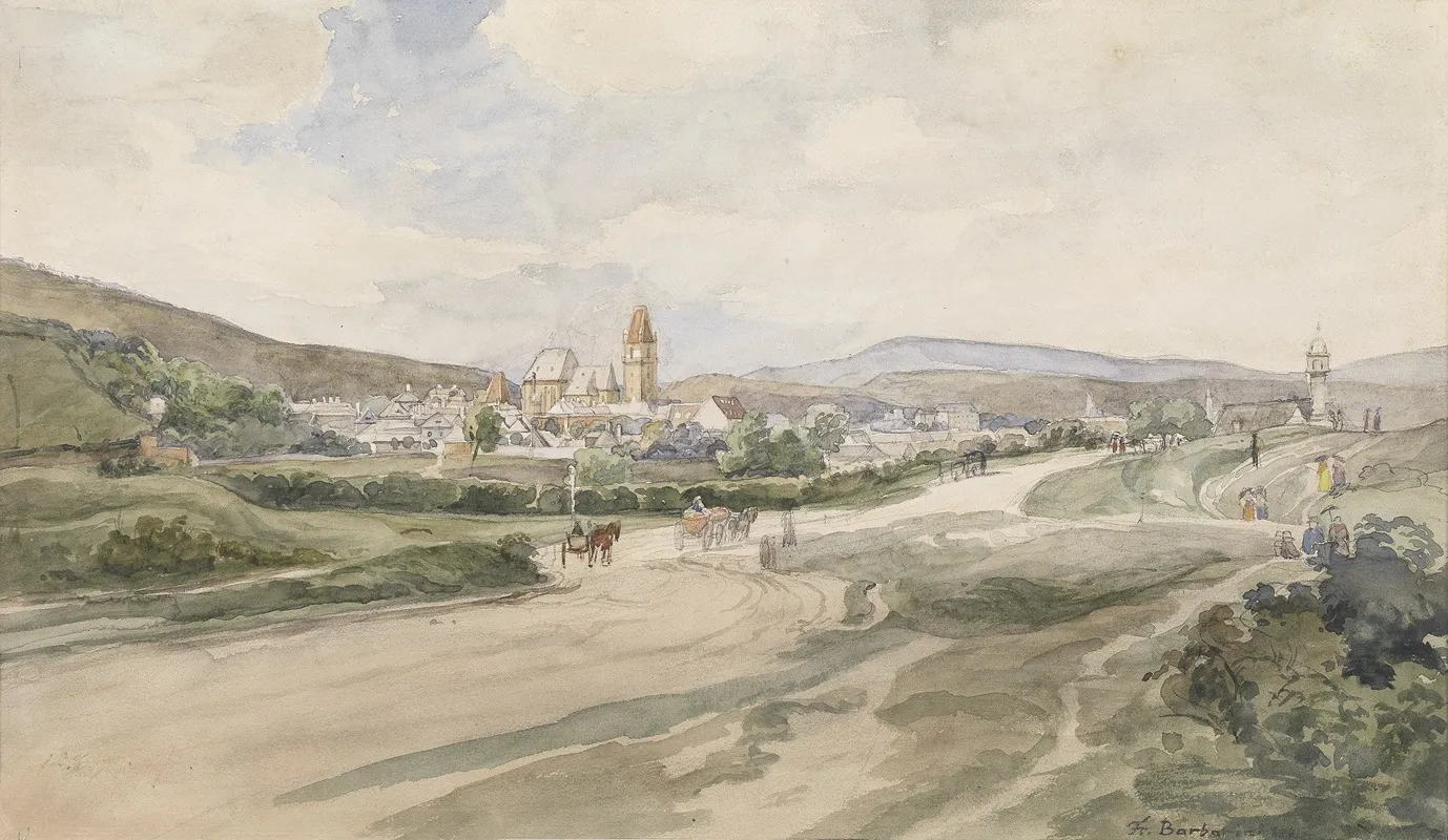 Perchtoldsdorf by Franz Barbarini - Canvas Print