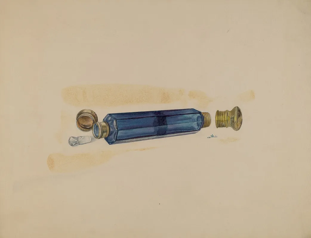 Perfume Bottle 3 by Ralph Atkinson - Canvas Print