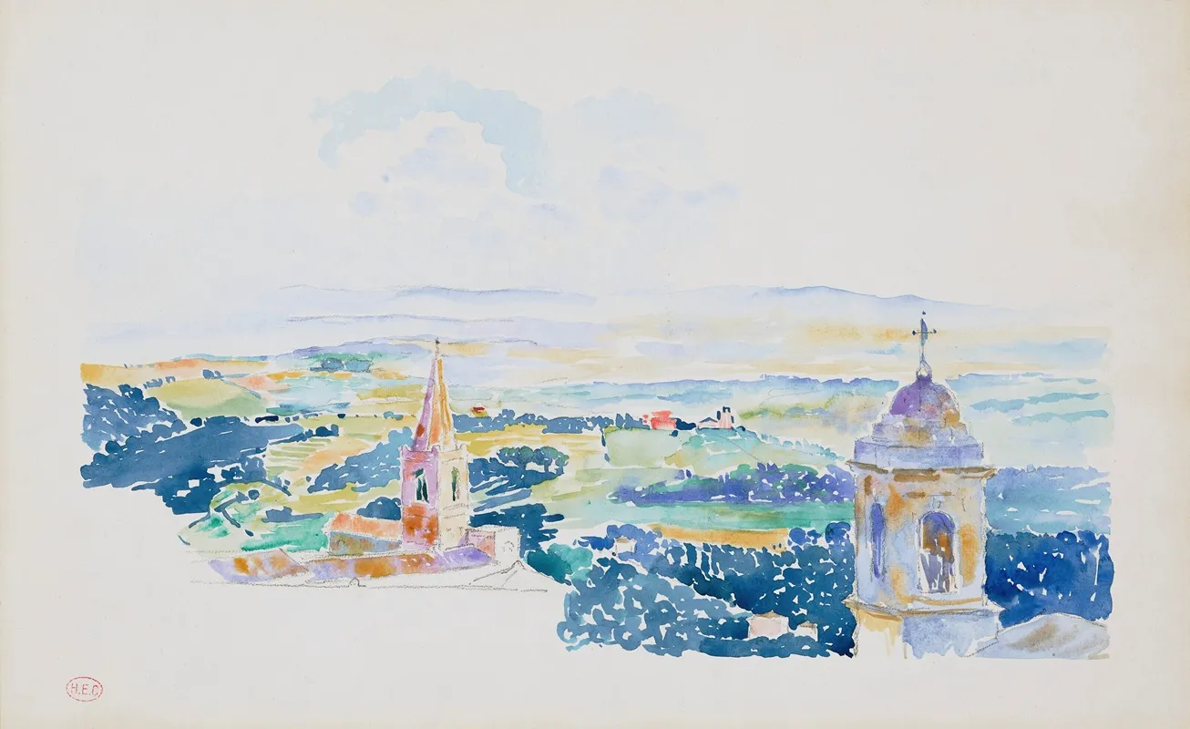 Perouse La Terrasse by Henri-Edmond Cross - Canvas Print