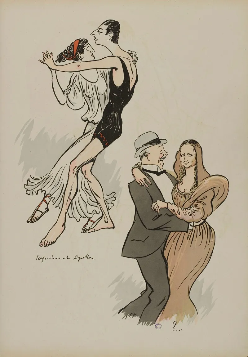 Perpsichore Et Apollon Baron Maurice De Rotschild Grecque Fischhoff La Joconde