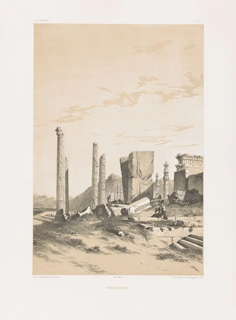 Persepolis 2 by Eugène Flandin - Canvas Print