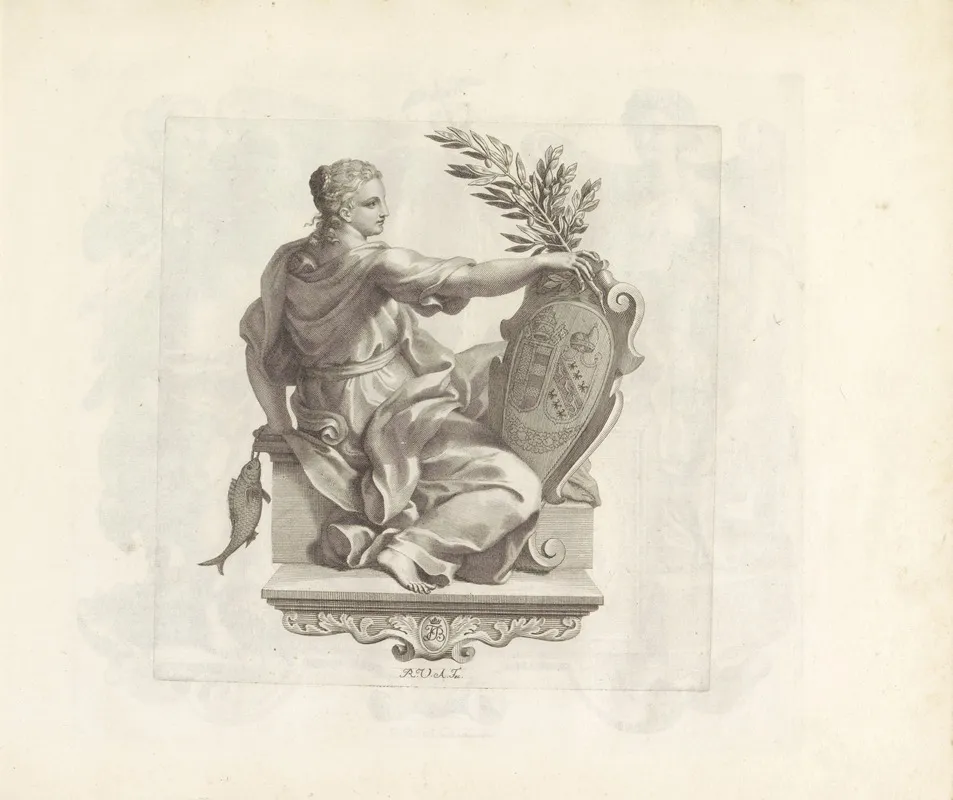 Personificatie Van Burgerlijke Eendracht by Robert van Audenaerde - Canvas Print