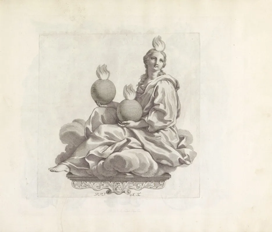 Personificatie Van De Goddelijkheid by Robert van Audenaerde - Canvas Print