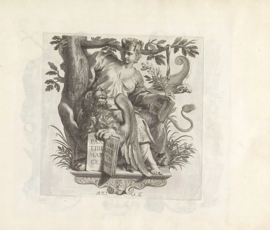 Personificatie Van De Provincie Marca Trevigiana by Robert van Audenaerde - Canvas Print