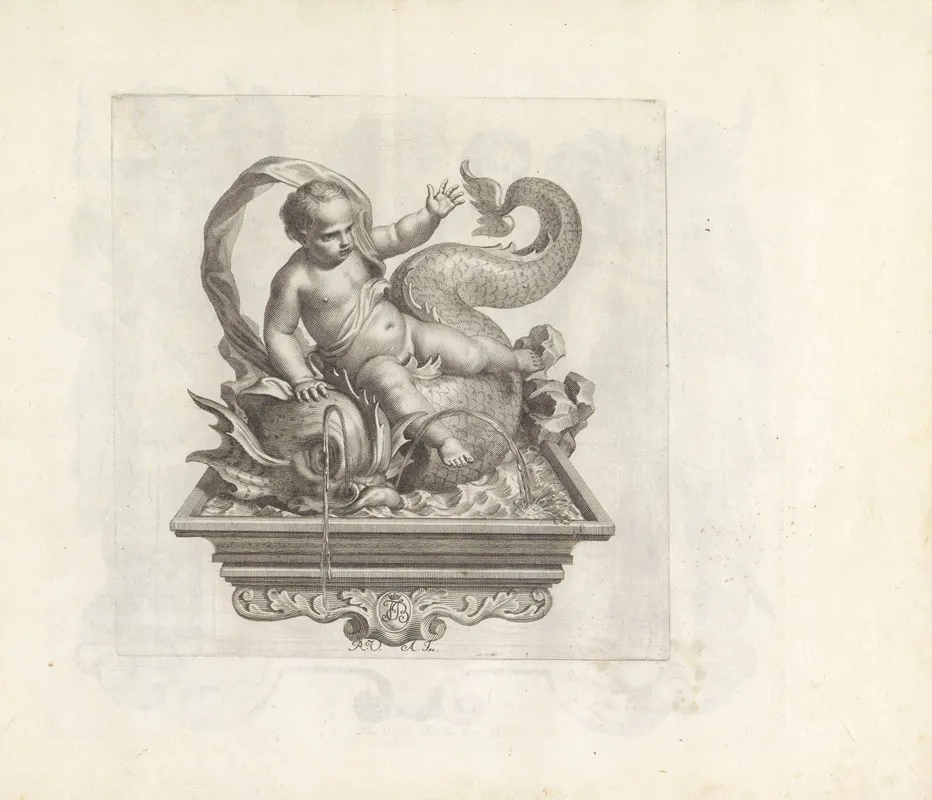 Personificatie Van Het Vriendelijk Gemoed by Robert van Audenaerde - Canvas Print