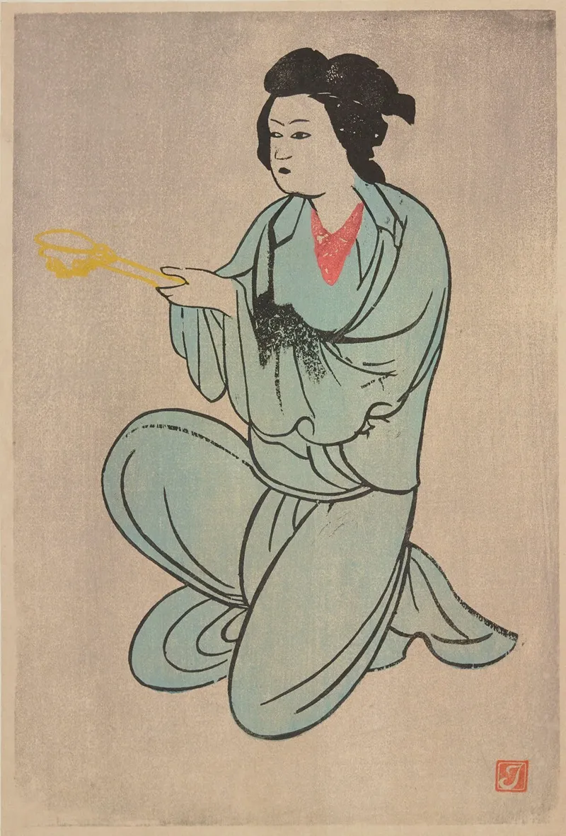 Personnage Chinois 2 by Prosper-Alphonse Isaac - Canvas Print