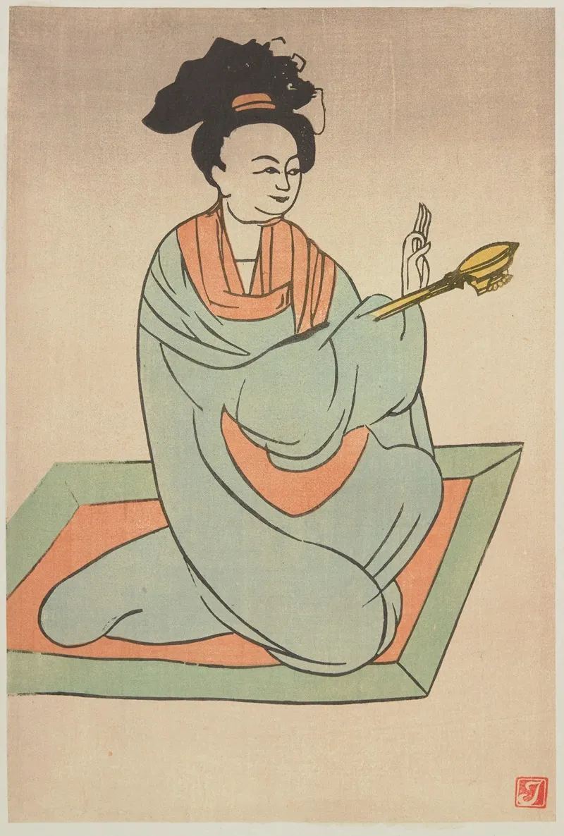 Personnage Chinois by Prosper-Alphonse Isaac - Canvas Print