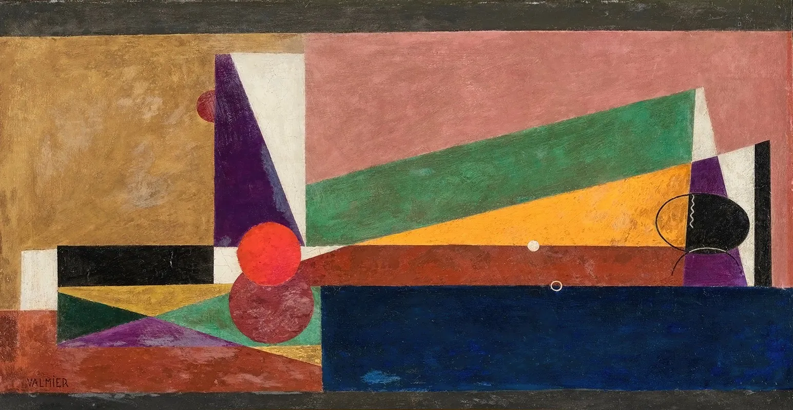 Personnage Couche by Georges Valmier - Canvas Print