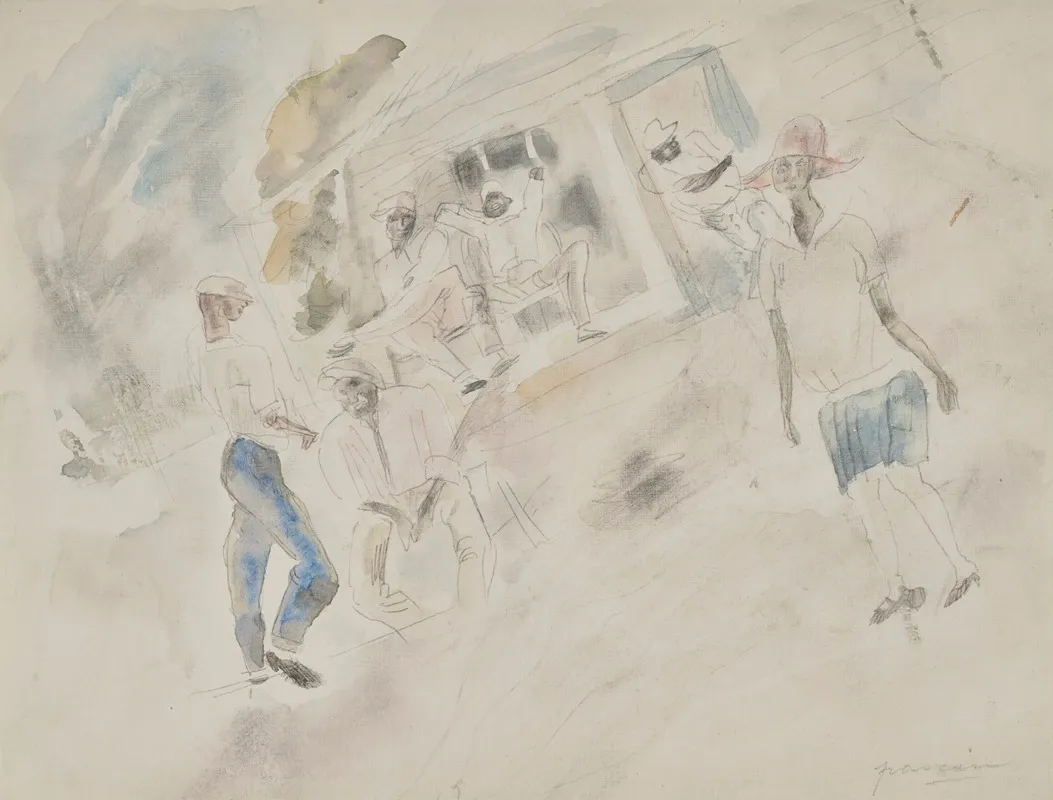 Personnage Cuba by Jules Pascin - Canvas Print