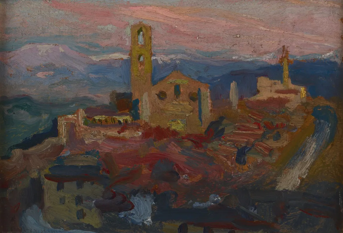 Peruggia At Twilight