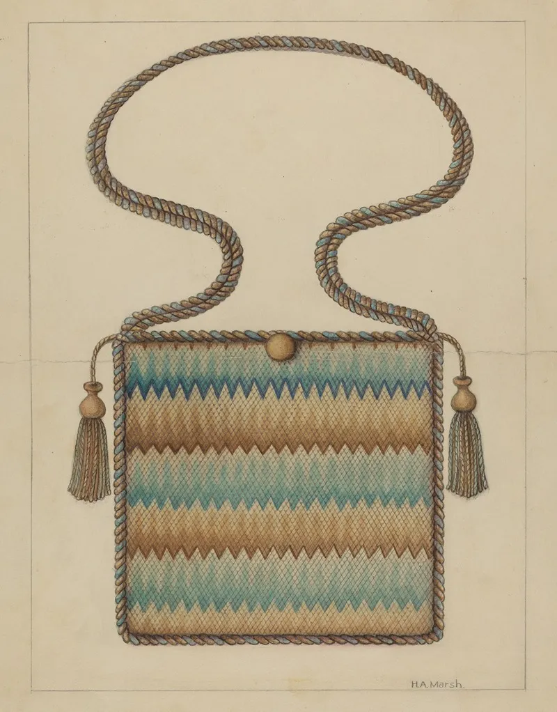 Petipoint Bag by Herbert Marsh - Canvas Print