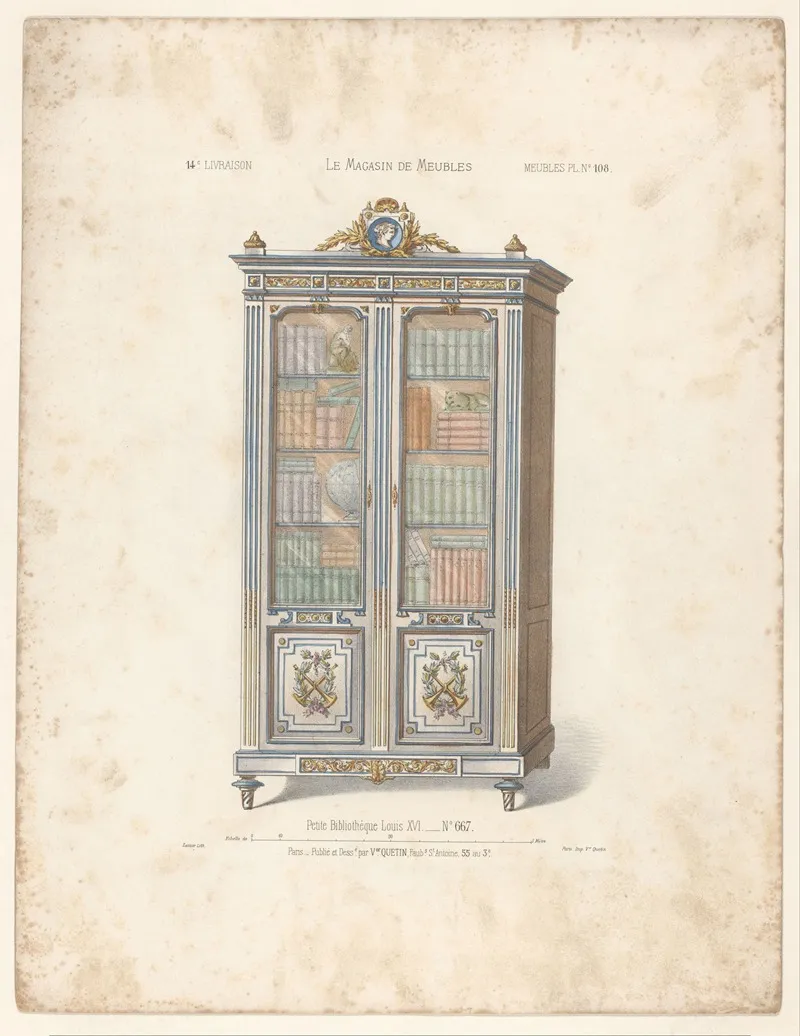 Petit Bibliotheque Louis Xvi