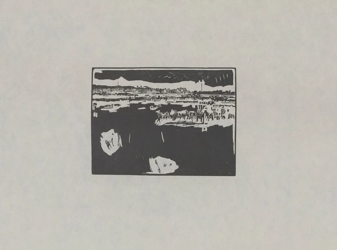 Petit Paysage Inacheve by Amédée Joyau - Canvas Print