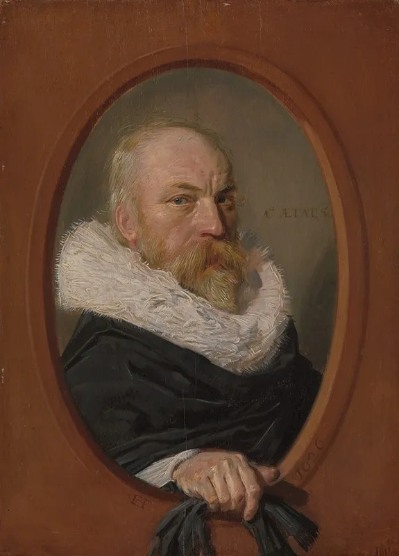 Petrus Scriverius 1576 1660 by Frans Hals - Canvas Print