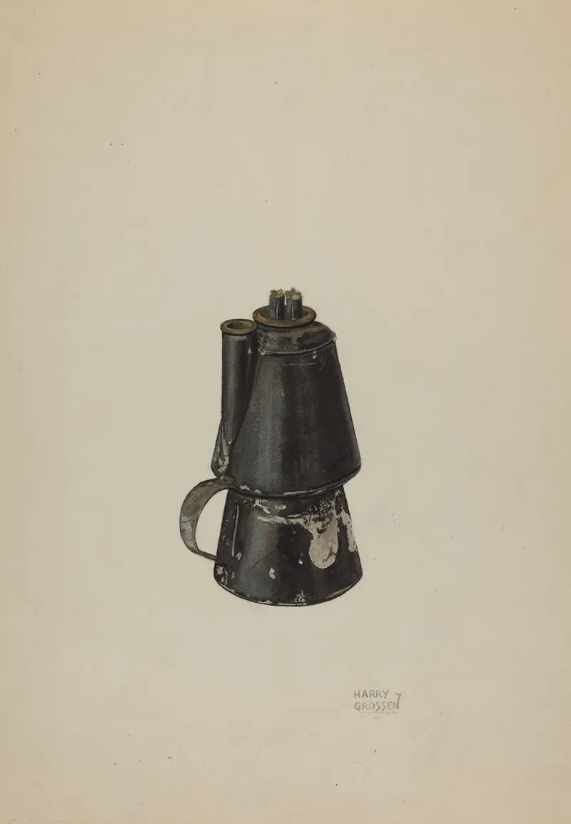 Petticoat Lamp 2 by Harry Grossen - Canvas Print