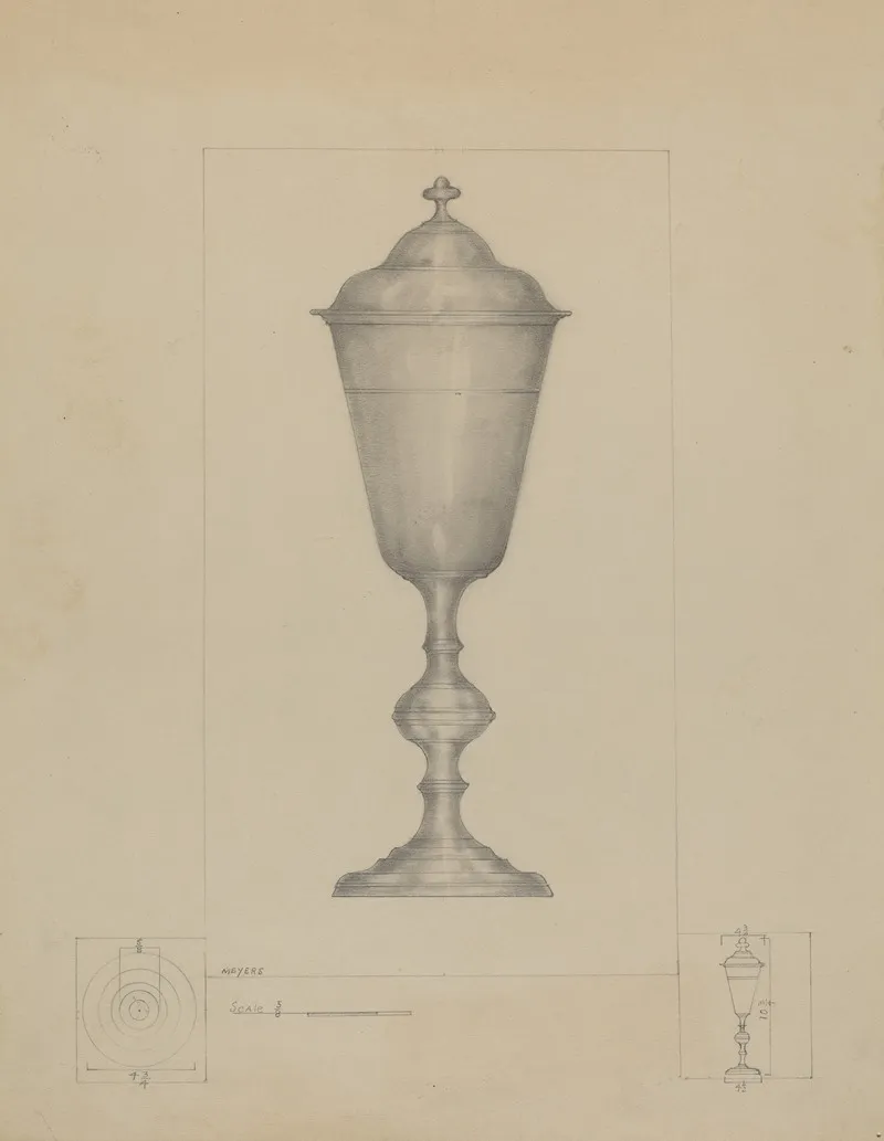 Pewter Chalice 3 by Henry Meyers - Canvas Print