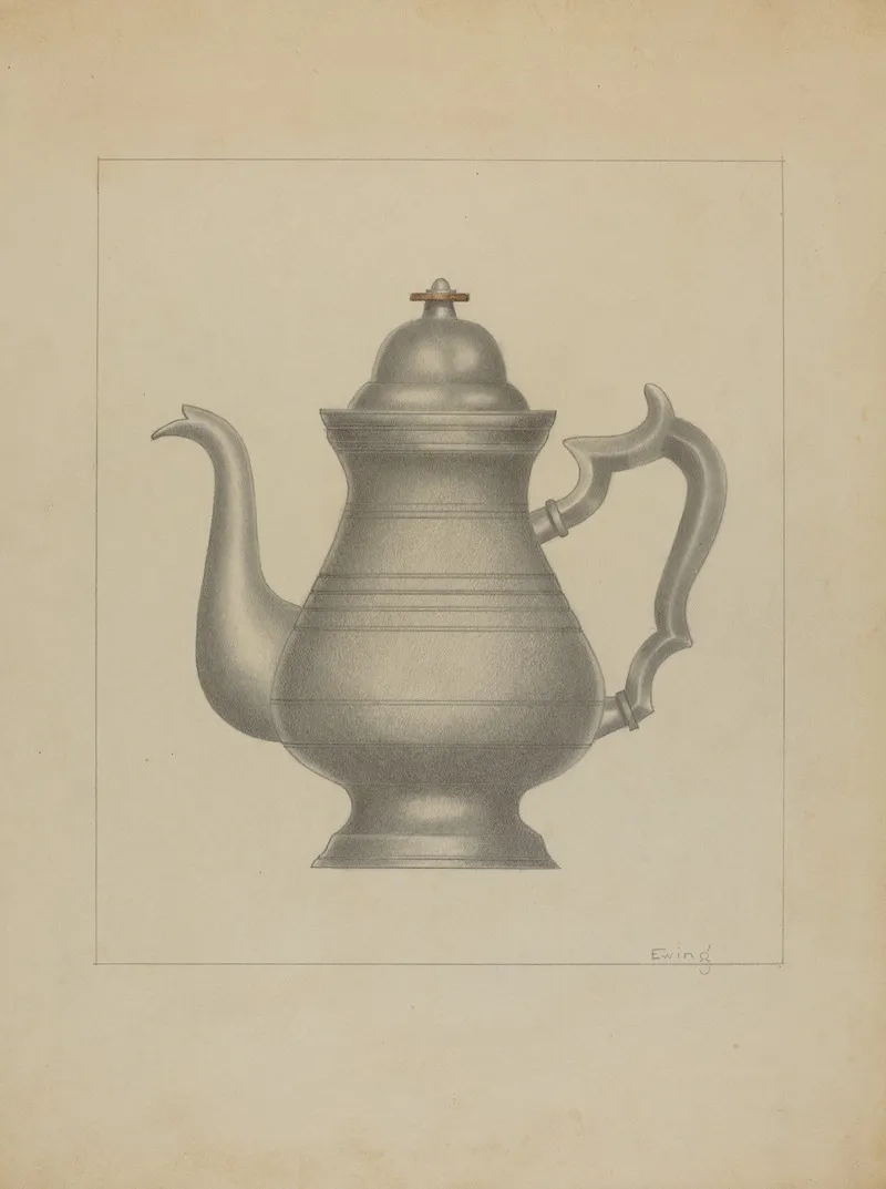 Pewter Coffee Pot 4