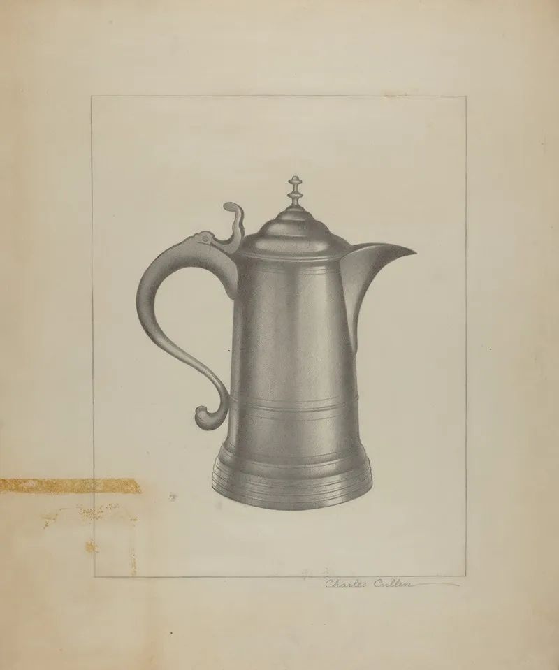 Pewter Flagon 3 by Charles Cullen - Canvas Print
