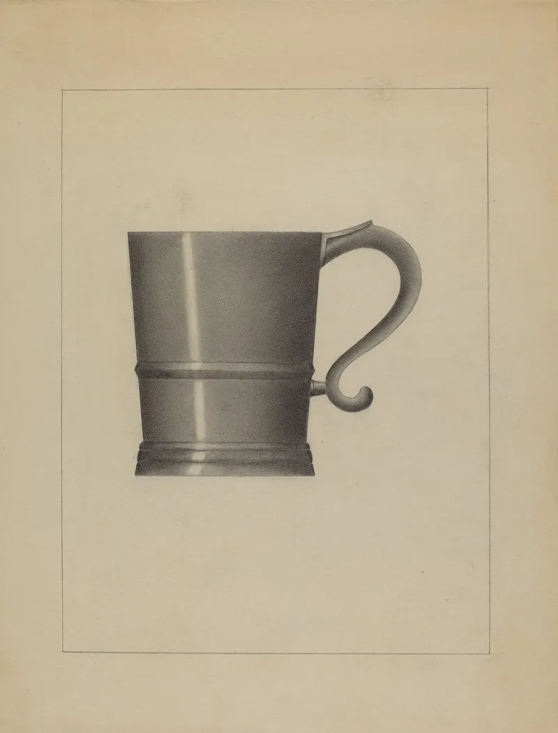 Pewter Mug 11 by Gordon Sanborn - Canvas Print