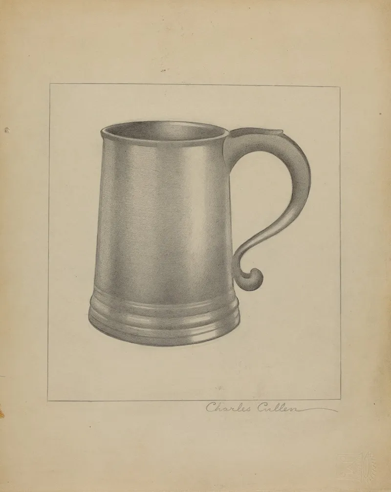 Pewter Mug 3 by Charles Cullen - Canvas Print