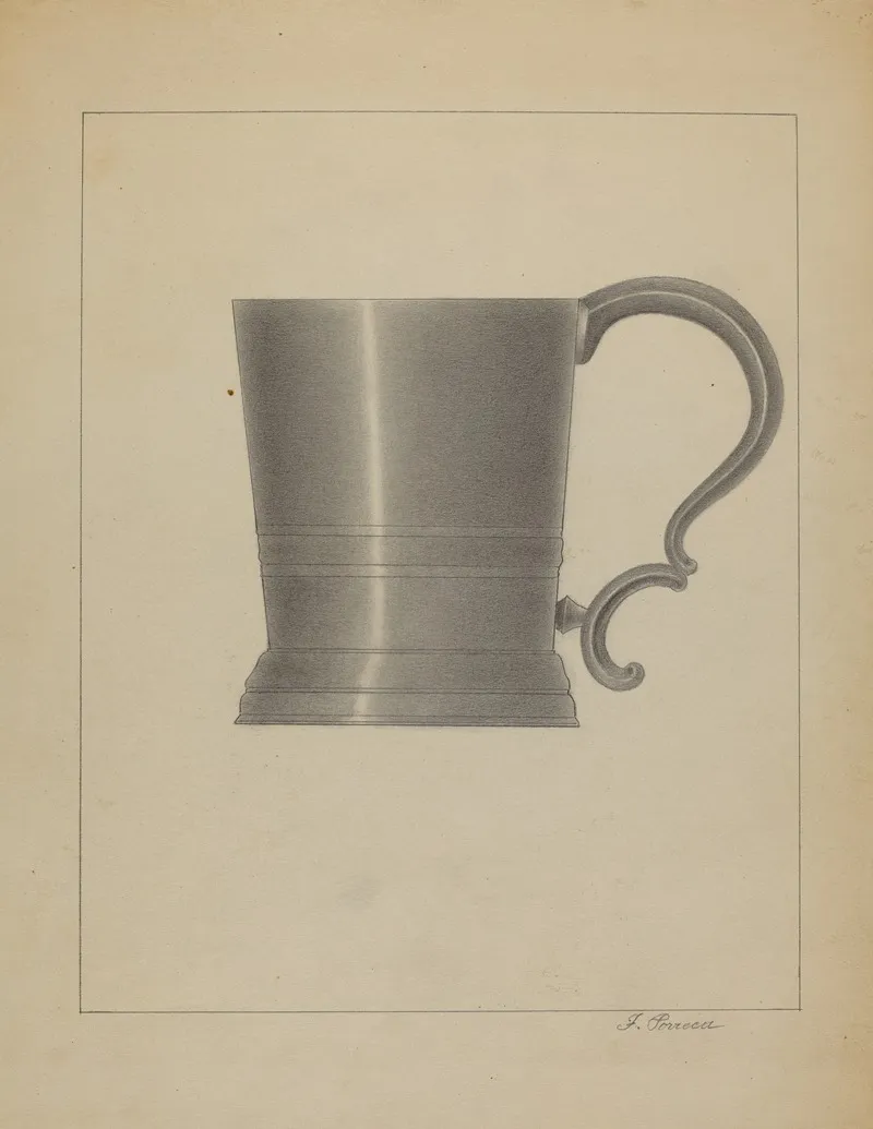 Pewter Mug 8 by Filippo Porreca - Canvas Print
