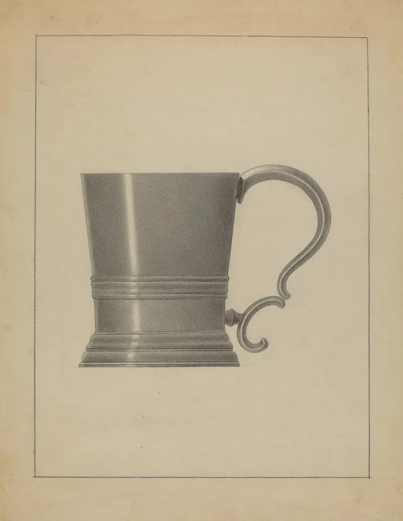 Pewter Mug 9 by Filippo Porreca - Canvas Print
