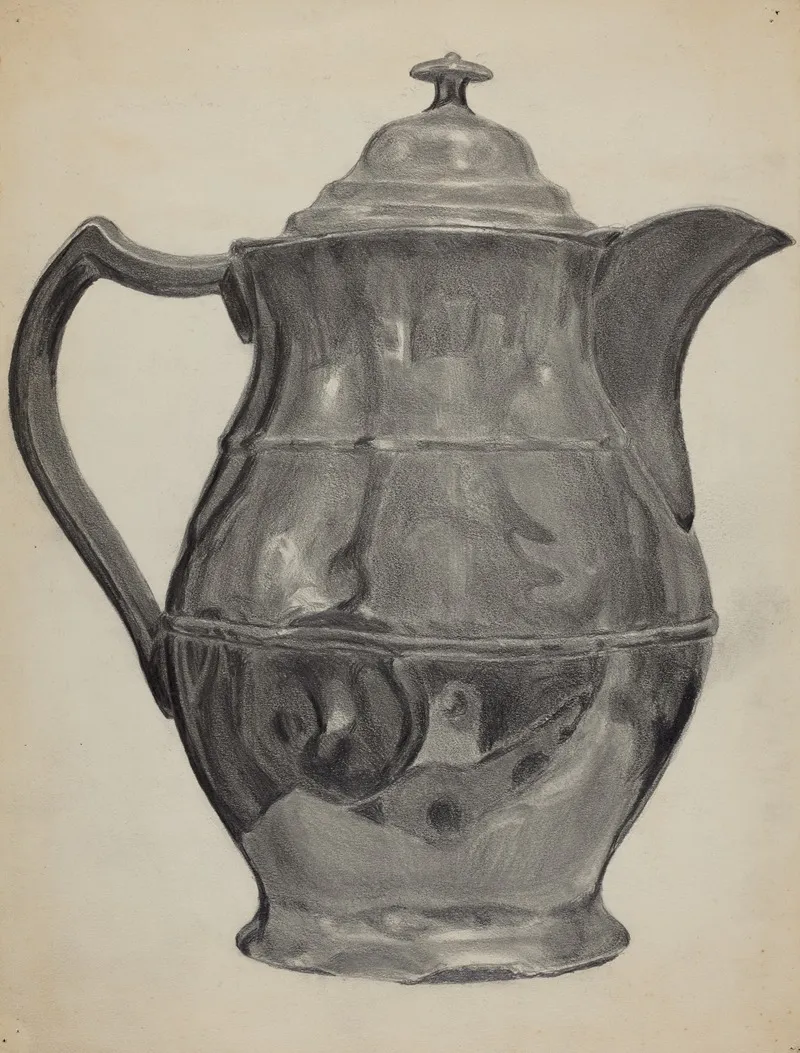 Pewter Pitcher 6