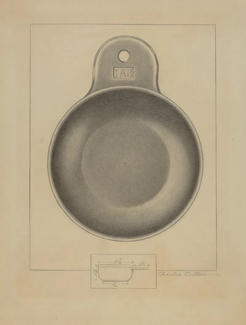 Pewter Porringer 11 by Charles Cullen - Canvas Print