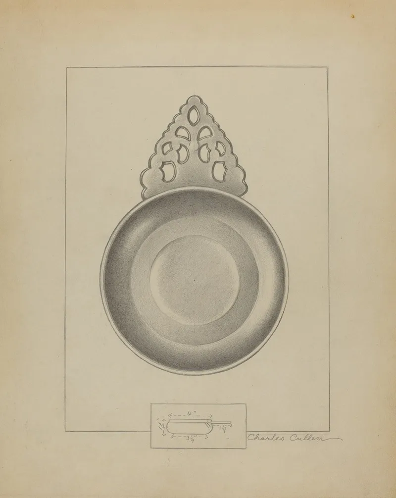 Pewter Porringer 12 by Charles Cullen - Canvas Print
