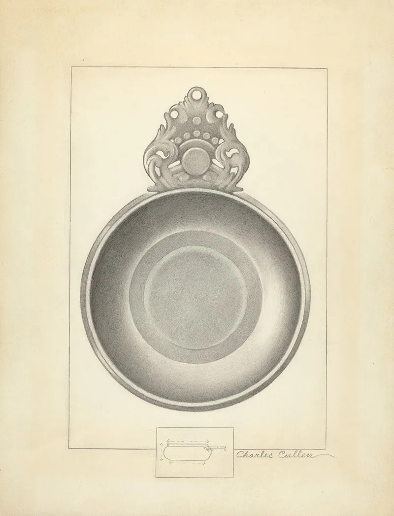 Pewter Porringer 26 by Charles Cullen - Canvas Print