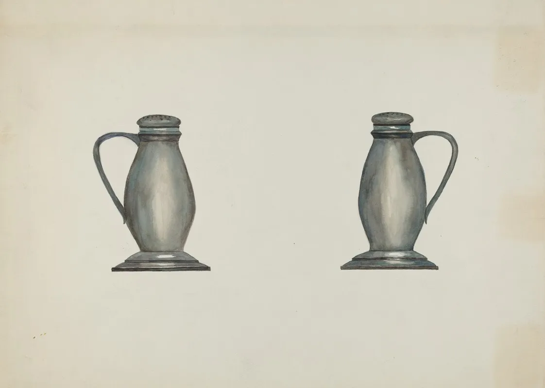 Pewter Salt And Pepper Shakers
