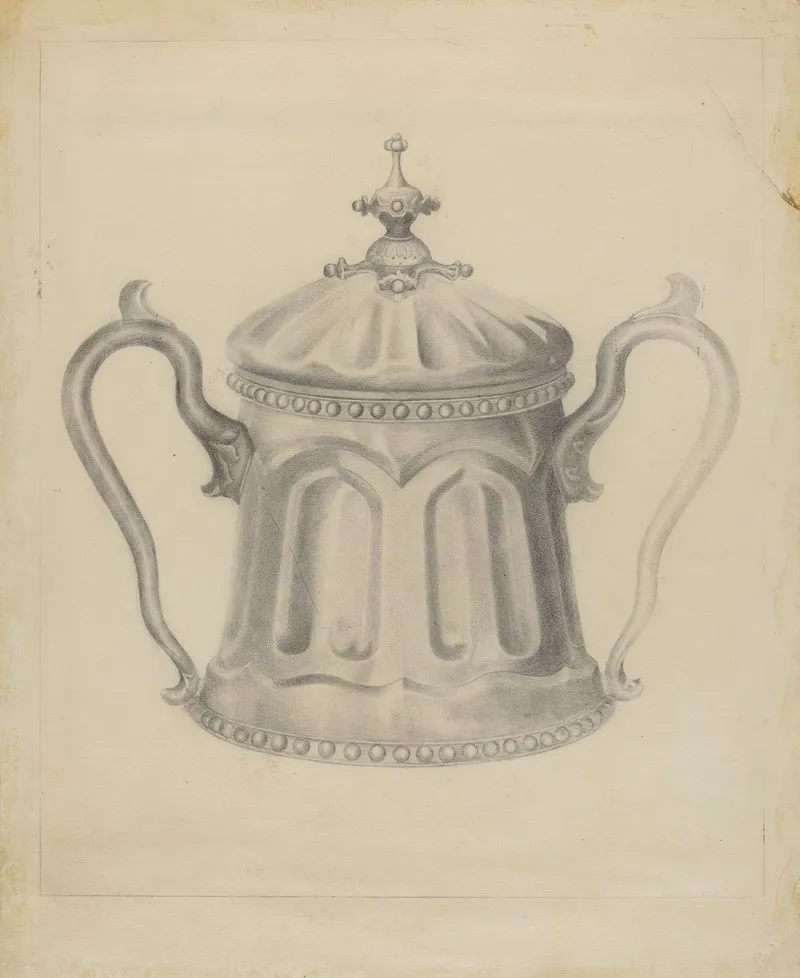 Pewter Sugar Bowl 5