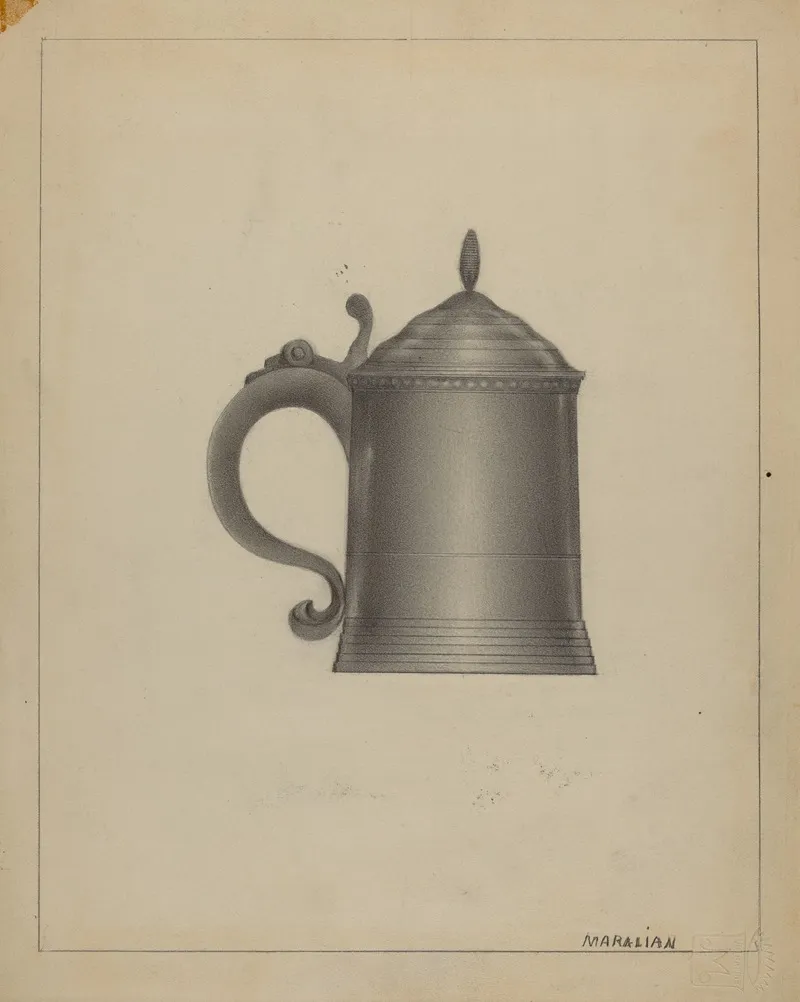 Pewter Tankard 2 by Arsen Maralian - Canvas Print